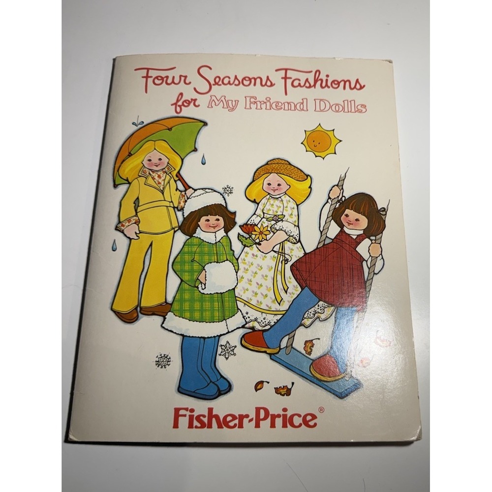 Vtg. Fisher Price Four Seasons Fashions Pattern Book for My Friend Dolls 1978